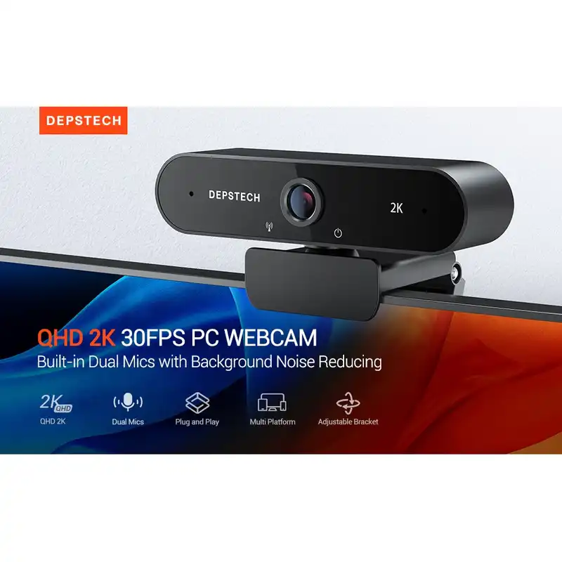 وب کم دپستچ مدل 2K QHD Video Calling