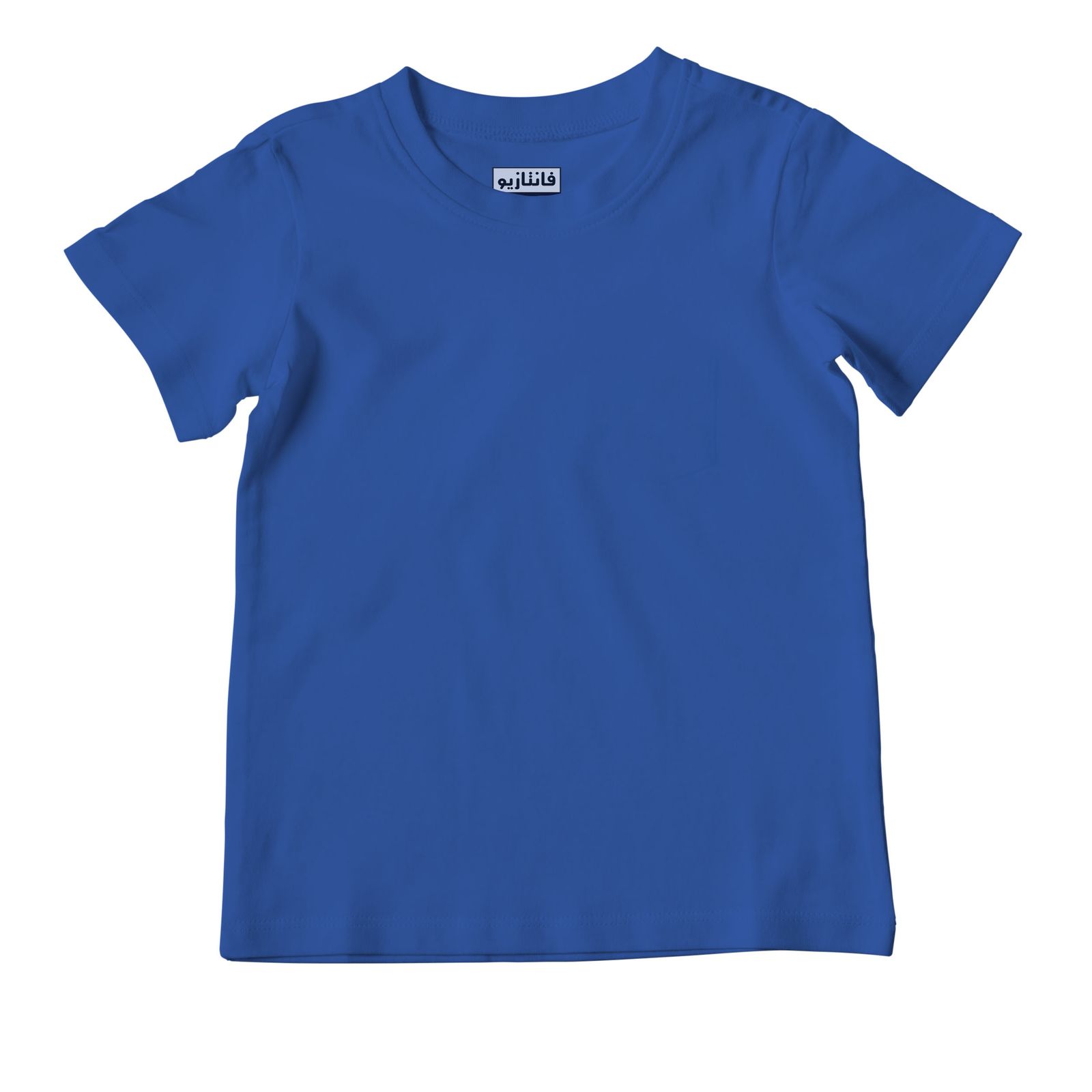 تی شرت آستین کوتاه دخترانه آبی فانتازیو مدل یونی کد 258 -  - 1