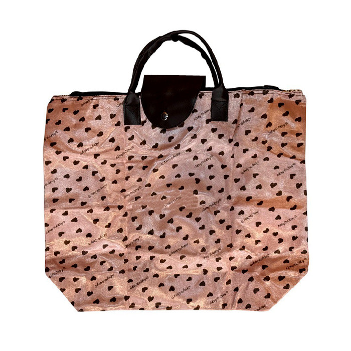 ساک سفری مدل تاشو طرح قلبی کد 66009