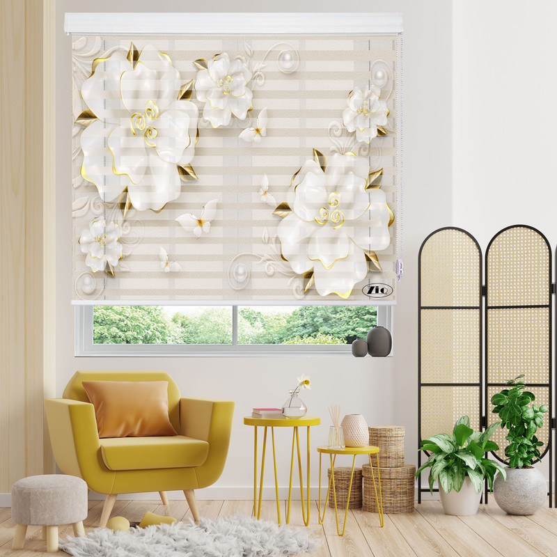 پرده زبرا زیو مدل 3D-1163 سایز 200x280 سانتی متر