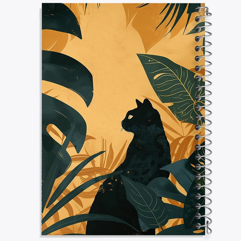 دفتر مشق 100 برگ خندالو طرح گربه (Cat) کد F1745