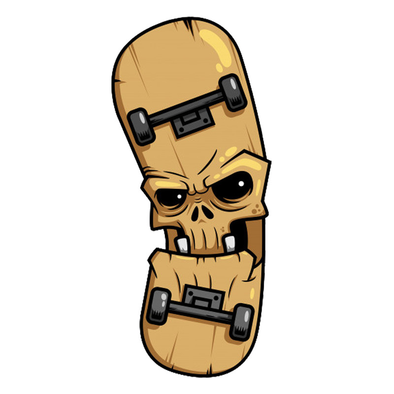 استیکر تزئینی موبایل مدل اسکیت برد کد 854