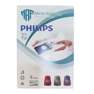 کیسه جاروبرقی مدل FC 9057 میکرو فیلتر5 لایه مناسب جاروبرقی فیلیپس و آاگ بسته 5 عددی