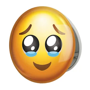 آینه جیبی خندالو طرح ایموجی مدل تاشو کد 24656 