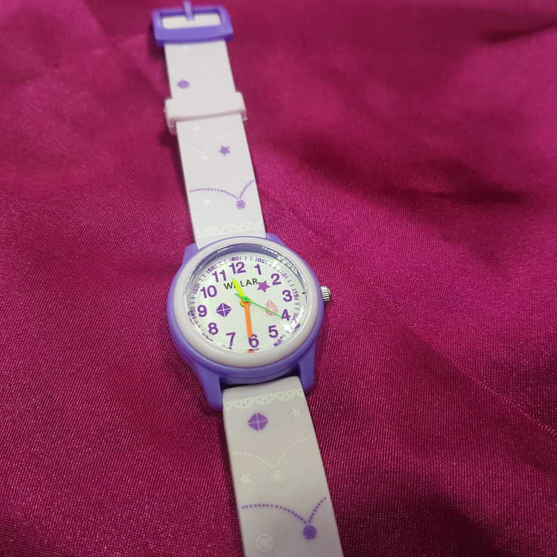 ساعت مچی عقربه ای بچگانه والار مدل ضدآب طرح ستارگان کد 16