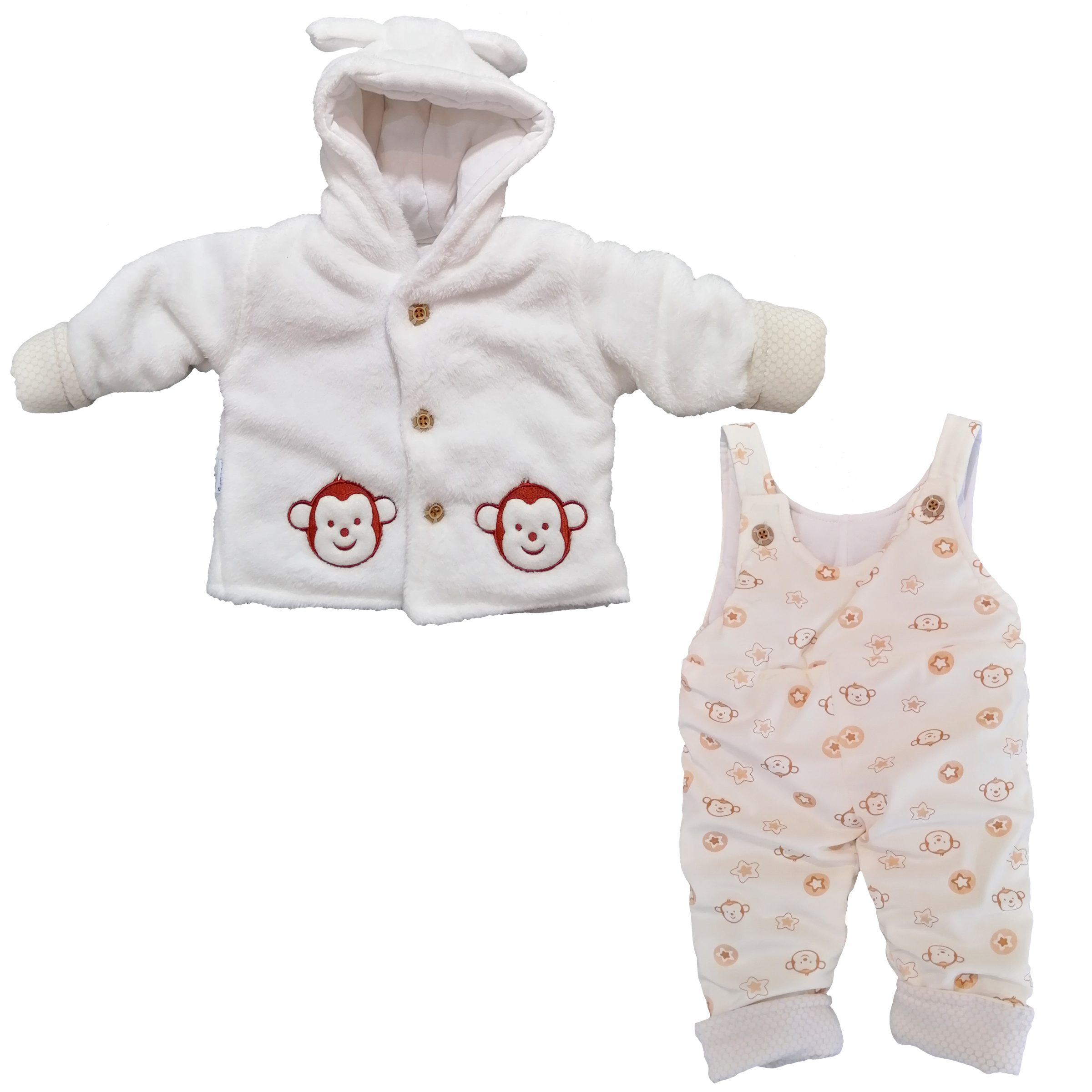 ست سرهمی و سویشرت نوزادی کد 424