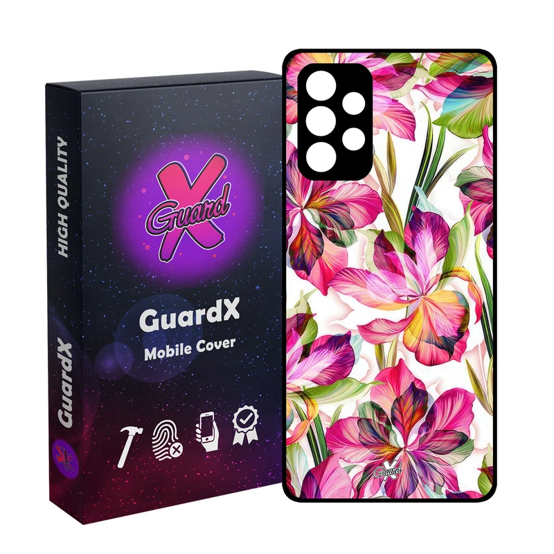 کاور گارد ایکس طرح گل مدل Glass10677 مناسب برای گوشی موبایل سامسونگ Galaxy A73