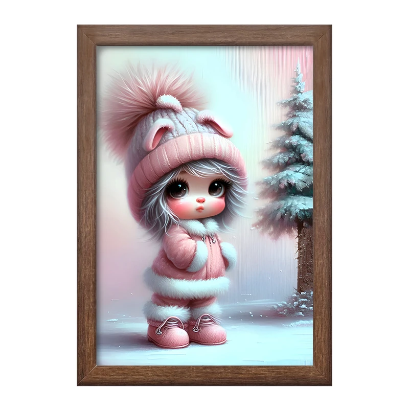 تابلو خندالو طرح دختر کیوت و بامزه کد F7133