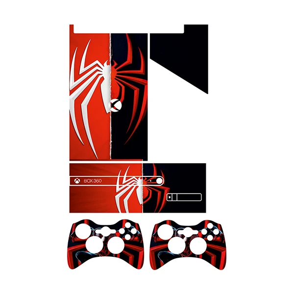 برچسب ایکس باکس 360 سوپر اسلیم توییجین وموییجین مدل Spiderman 07 مجموعه 5 عددی