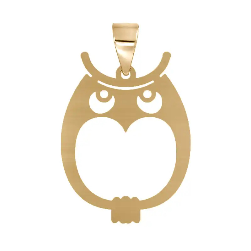 آویز گردنبند نقره مدل جغد