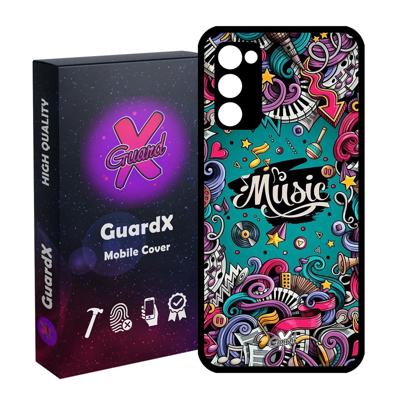 کاور گارد ایکس طرح Music مدل Glass10025 مناسب برای گوشی موبایل سامسونگ Galaxy S20 FE