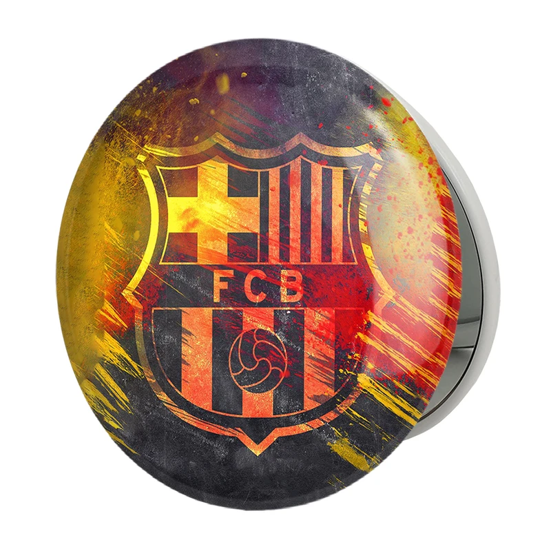 آینه جیبی خندالو طرح باشگاه بارسلونا مدل تاشو کد 26263 