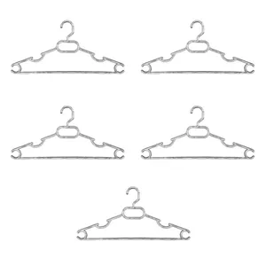 چوب لباسی مدل کریستال SMALLSIZE5 بسته 5 عددی