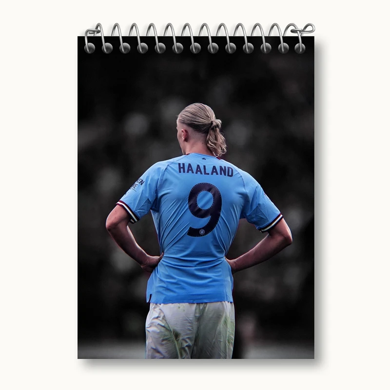 دفتر یادداشت 50 برگ خندالو مدل ارلینگ هالند Erling Haaland کد 28612