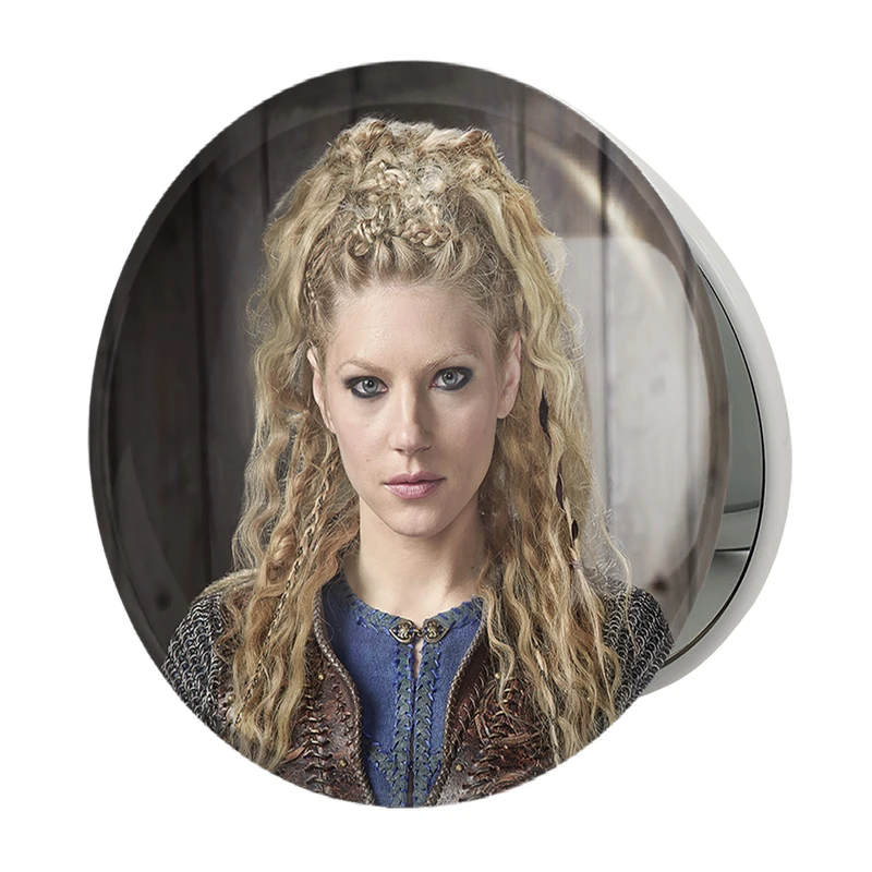 آینه جیبی خندالو طرح لاگرتا سریال وایکینگ ها Vikings مدل تاشو کد 29103