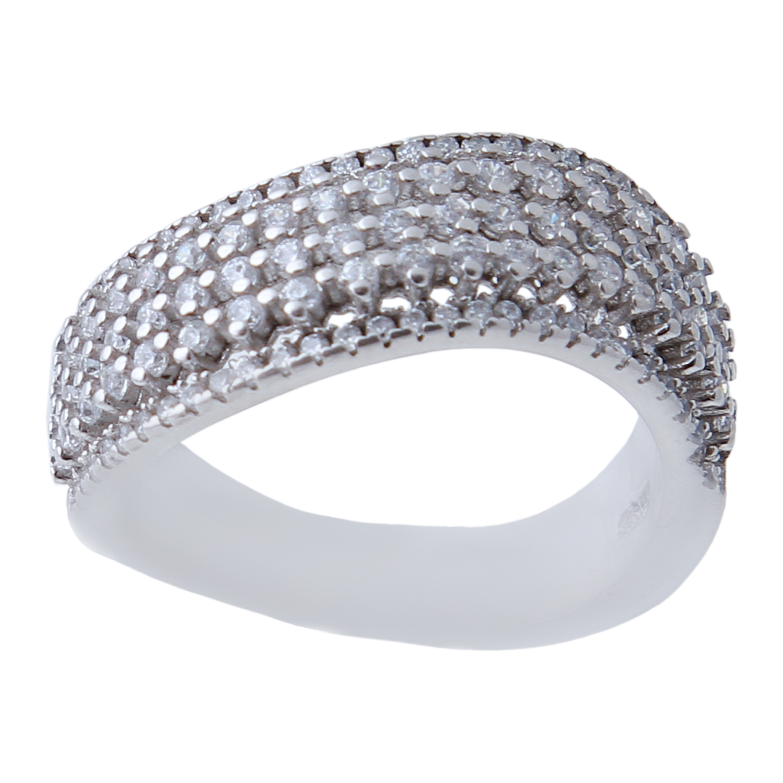 انگشتر نقره زنانه بازرگانی میلادی کد AWR_620