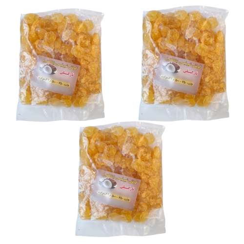  شیرینی پولکی  نارگیلی اردبیل شهر طبیعت  - 250 گرم مجموعه 3 عددی