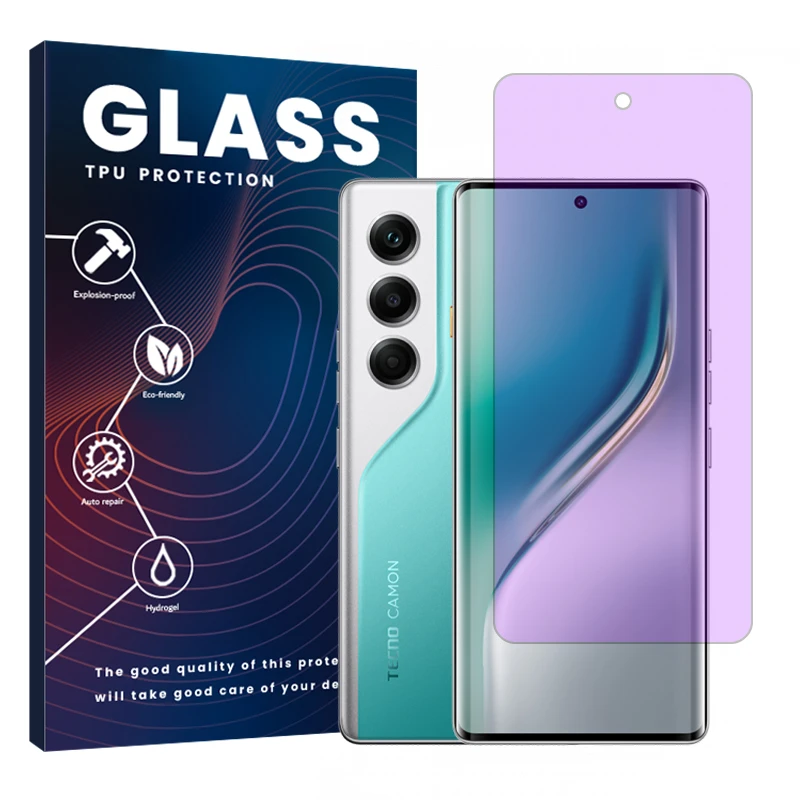 محافظ صفحه نمایش آنتی پرپل گلس مدل هیدروژلی مناسب برای گوشی موبایل تکنو Camon 40 Pro