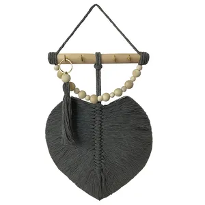 جاکلیدی دیواری مدل برگ مکرومه کد 2030