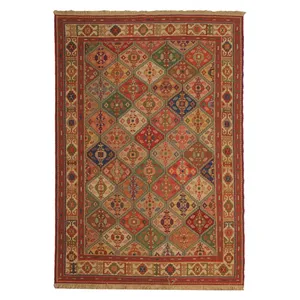 گلیم دستباف دو متری طرح سوزنی کد 647