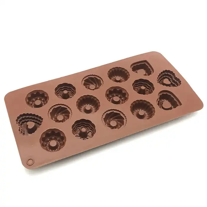 قالب شکلات طرح گل و قلب مدل pe738