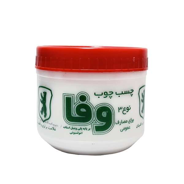 چسب چوب وفا مدل 600 وزن 500 گرم