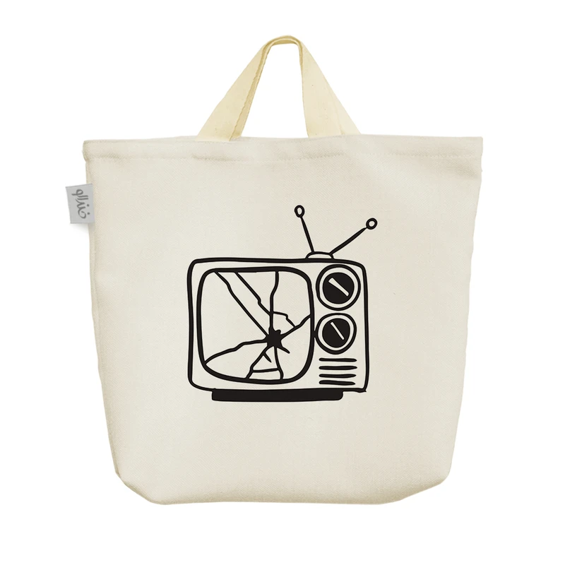 ساک خرید خندالو مدل تلویزیون شکسته کد 6907