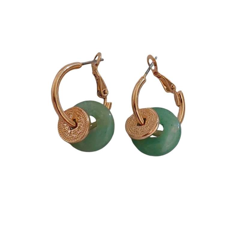 گوشواره زنانه آی ام مدل آونتورین کد B گوشواره زنانه آی ام مدل آونتورین کد B