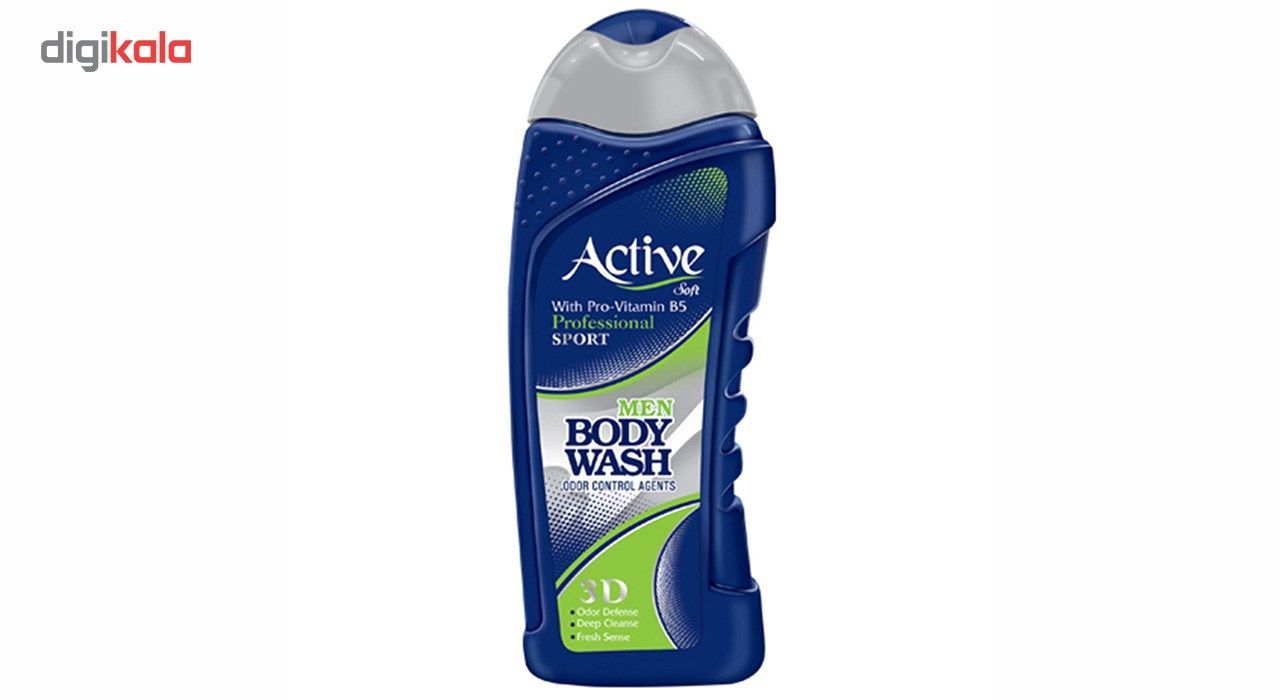 شامپو بدن مردانه اکتیو سری Sport مدل Blue مقدار 400 گرم