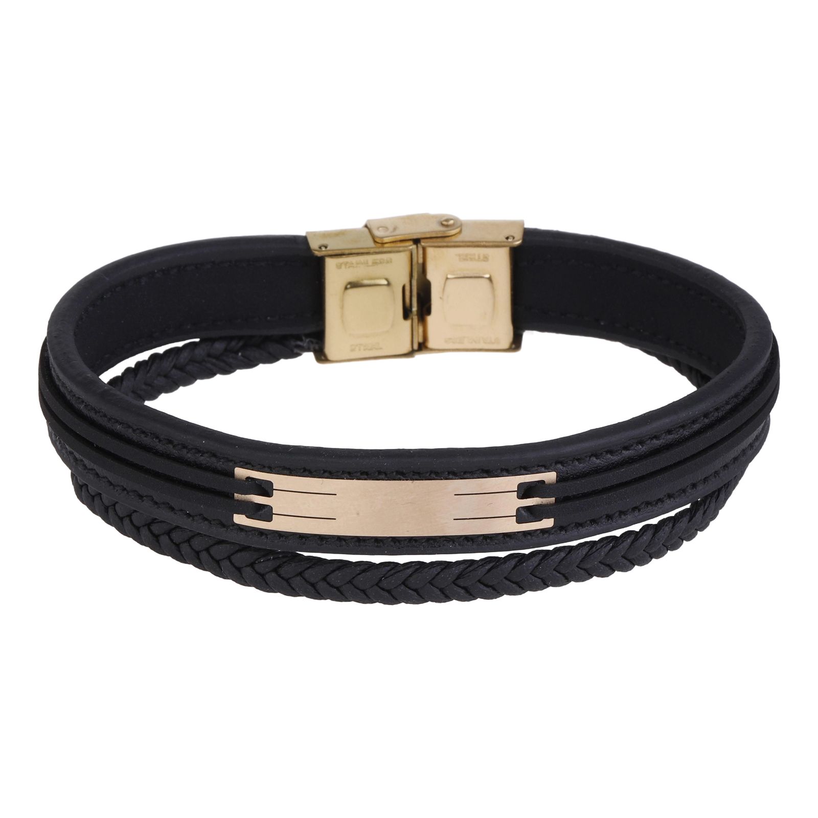 دستبند طلا 18 عیار مردانه مایا ماهک مدل MB1706 - - 1