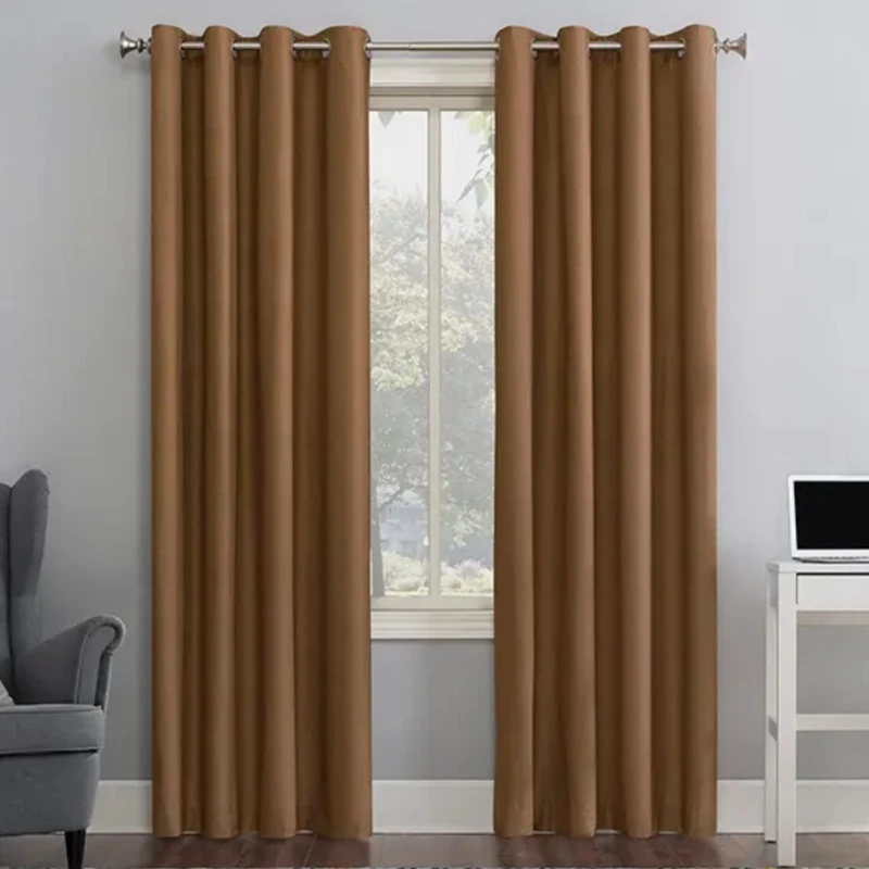 پرده پانچ مدل مخمل طرح هازان سایز 275 × 140 سانتی‌متر مجموعه دو عددی