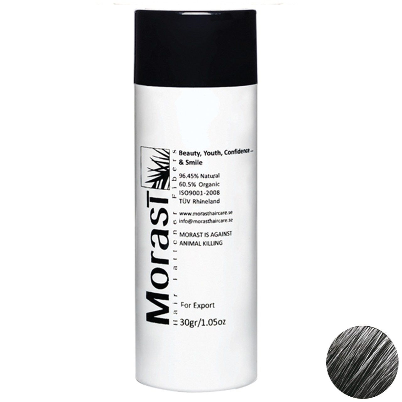 پودر پرپشت کننده مو مورست مدل Gray وزن 30 گرم رنگ طوسی -  - 1