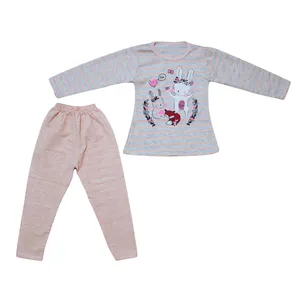 ست تی شرت آستین بلند و شلوار دخترانه مدل 107