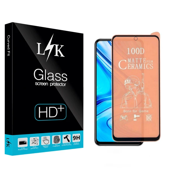 محافظ صفحه نمایش سرامیکی  ال کی مدل +LITE مناسب گوشی موبایل شیائومی Redmi Note 9S / Note 9 Pro