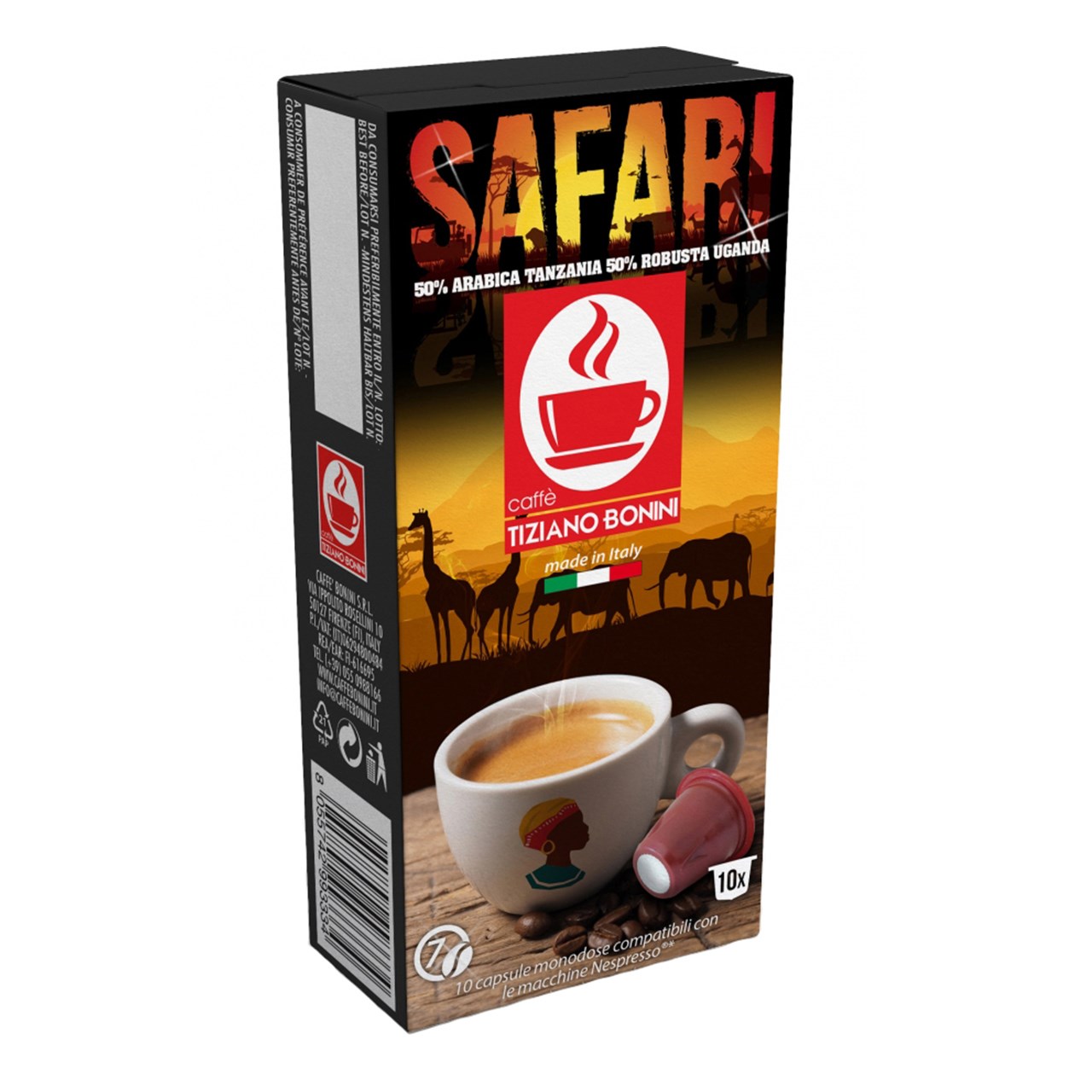 کپسول قهوه تیزیانو بونینی مدل Safari