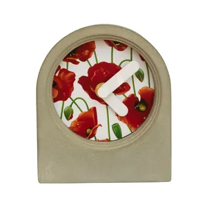 ساعت رومیزی بتنی مدل طاقچه کد E2