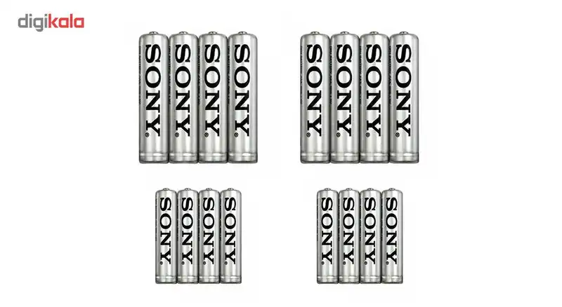 باتری قلمی و نیم قلمی سونی مدل New Ultra بسته 16 عددی