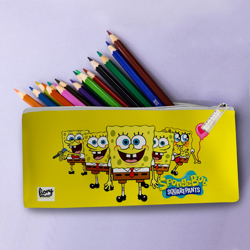 جامدادی مستر راد مدل باب اسفنجی طرح شلوار مربعی کد fiory 2034