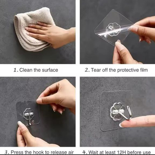 قلاب آویز آشپزخانه مدل GIR 522 بسته 4 عددی قلاب آویز آشپزخانه مدل GIR 522 بسته 4 عددی