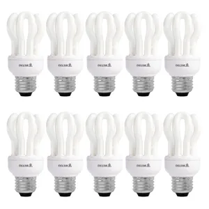Delta 11W CFL Lotus Lamp E27 10 PCS