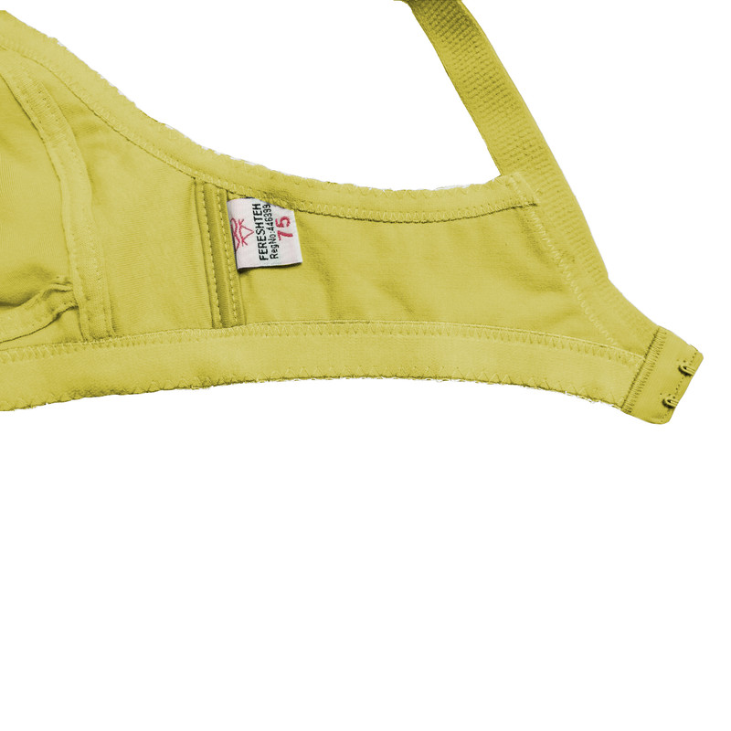 سوتین زنانه فرشته مدل نخی بدون دوخت رنگ لیمویی