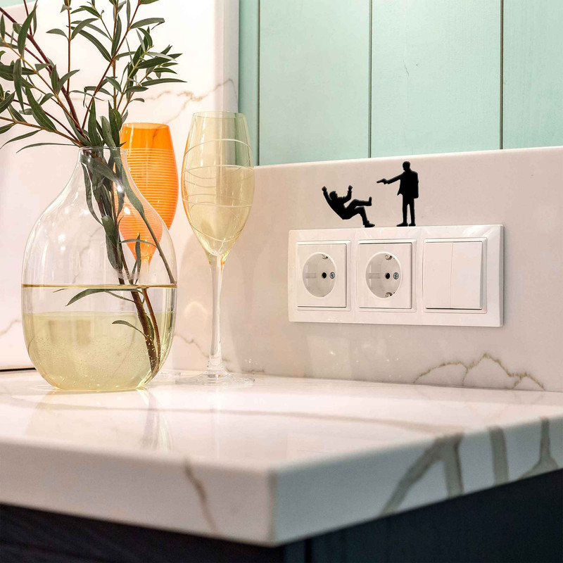 استیکر کلید و پریز آژنگ طرح قاتل کد AD-S-600