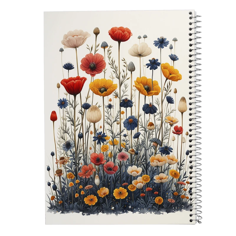 دفتر شطرنجی 50 برگ مدوپد مدل گل کد DF13804