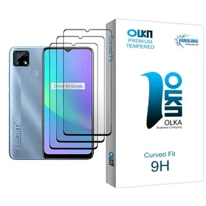 Cooling Olka Glass MIX003 Screen Protector For Realme C25 Pack Of 3