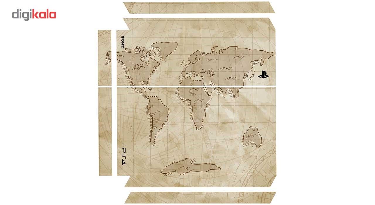 برچسب عمودی پلی استیشن 4 ونسونی طرح Ancient World Map
