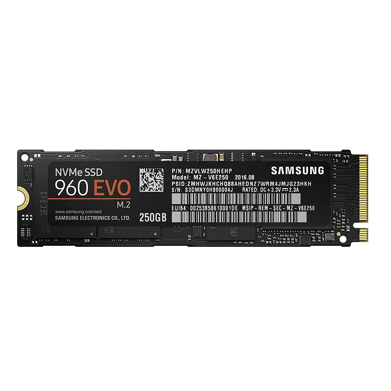 اس اس دی اینترنال سامسونگ مدل 960 Evo ظرفیت 250 گیگابایت