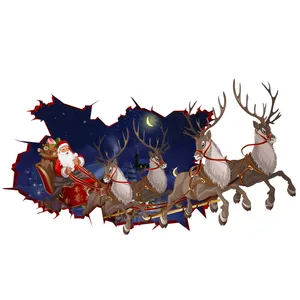 Zhivar Santa Clause 3D Wall Sticker
