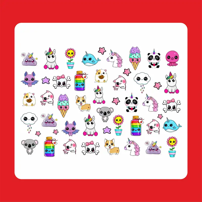 استیکر طراحی ناخن مدل 44