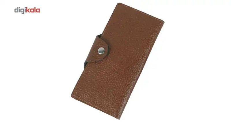 کیف پول چرم ما مدل دکمه دار