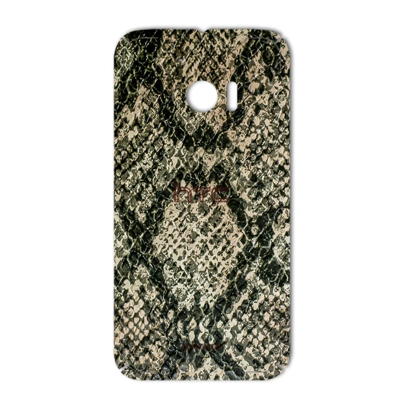 برچسب تزئینی ماهوت مدلJungle-python Texture مناسب برای گوشی HTC 10